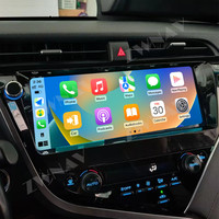 ZWNAV Émetteur FM et amplificateur de navigation GPS 12,3 pouces pour autoradio multimédia Ford Camry 2018-2019