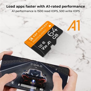 K & <span class=keywords><strong>F</strong></span> Concept 64G Thẻ SD U3/V30/A1 Kèm Bộ Chuyển Đổi Thẻ Nhớ Thích Hợp Cho Camera Giám Sát Gia Đình Máy Ghi Âm Lái Xe Thẻ Nhớ - Product Image 5