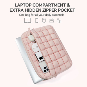 Sac pour ordinateur portable pour MacBook <span class=keywords><strong>Air</strong></span>/Pro 13/14/16 pouces, polyester, élégant, doux, imperméable, léger, housse matelassée protectrice - Product Image 3