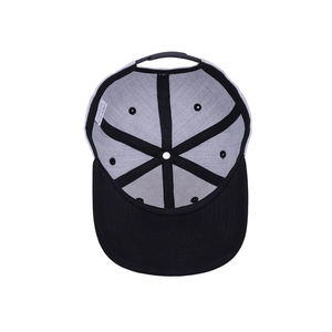 Casquettes de sport snapback en gros, personnalisées, mode masculine, haute qualité, 6 panneaux, noir, visière plate, <span class=keywords><strong>gris</strong></span>, coton, logo brodé - Product Image 5