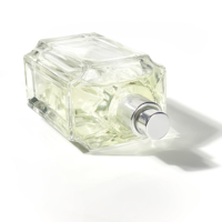Nouveau design bouteille d'huile essentielle bouteille en verre de forme unique emballage de soins de la peau bouteille de parfum vide transparente de 100ml