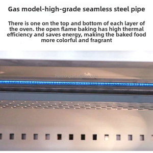 <span class=keywords><strong>Four</strong></span> à pain électrique <span class=keywords><strong>professionnel</strong></span> compact à un seul niveau et deux plateaux pour boulangerie et pâtisserie - Product Image 4