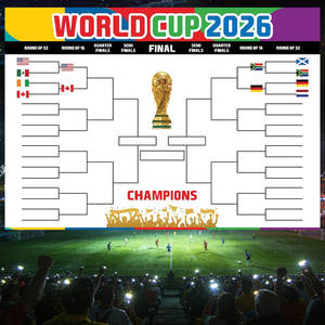 定制2026年足球比赛记录PVC磁性冰箱贴（可写）足球比赛冰箱贴 - Product Image 3