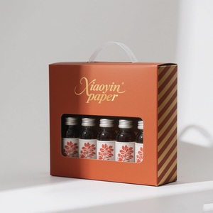 Kustom Logo kardus minuman bir jus Soda kaleng minuman pengiriman kotak kotak bergelombang dengan pegangan dan jendela jernih - Product Image 4