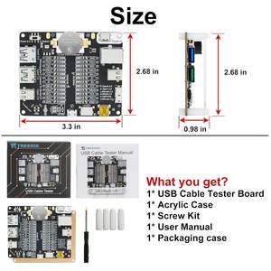 เครื่องทดสอบสายเคเบิล <span class=keywords><strong>USB</strong></span> ความแม่นยำสูง Treedix สำหรับสาย <span class=keywords><strong>USB</strong></span>-C/<span class=keywords><strong>USB</strong></span>-A/<span class=keywords><strong>USB</strong></span>-<span class=keywords><strong>B</strong></span>/<span class=keywords><strong>Micro</strong></span>/Mini/<span class=keywords><strong>Lightning</strong></span> พร้อมไฟ LED แสดงผล - Product Image 6