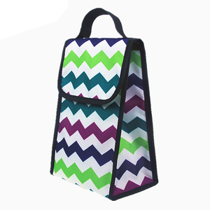 Professional Manufacture Insulated Collapsible Kids <b>Cooler</b> Lunch Food Travel Cool Storage Striped Polyester <b>Material</b> - Product Image 1