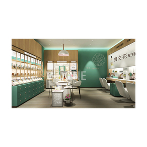 Mỹ phẩm hiện đại bán lẻ kiosk kính hiển thị truy cập cho mỹ phẩm nhỏ cửa hàng hợp lý thiết kế nội thất cửa hàng nhỏ Showcase - Product Image 6