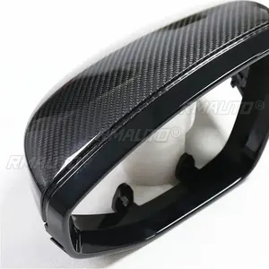 Coques de rétroviseurs latéraux en fibre de carbone sèche pour Audi A6 C8 S6 RS6 A7 S7 RS7 Modèle LHD 2019-IN - Product Image 5