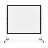 Écran de projection portable avec support trépied, écran de projection pliable 4K blanc mat, écran de présentation 100 120 150 pouces
