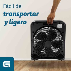 Ventilador de caja Grunkel, 50 W, negro, 3 velocidades, ventilador de suelo - Product Image 4