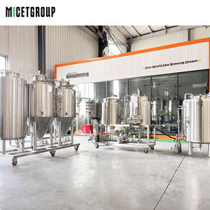 MICET - Sistema de Elaboración de Cerveza Casera de 100 L, Mini Cervecería de <span class=keywords><strong>2</strong></span> Recipientes, Equipo de Elaboración de Cerveza Artesanal Piloto, Fermentadores de Cerveza de 100 L, Nano Cervecería - Product Image 2