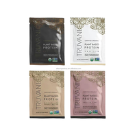 Sachets de poudre de protéines personnalisés, sachets en plastique, sachets en aluminium résistant à l'humidité, sachets de poudre de café, emballage à trois côtés scellés