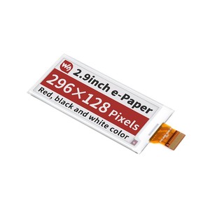 จอแสดงผล E-Ink ขนาด 2.9 นิ้ว (B) ความละเอียด 296x128 สีแดง / ดำ / ขาว, แบบ SPI, ไม่มี PCB - Product Image 5