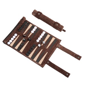 Offre Spéciale : Plateau de Rangement pour <span class=keywords><strong>Jeu</strong></span> de Backgammon en Daim Enroulable – Vente en Gros Usine - Product Image 5