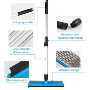 Foheel — éponge de nettoyage de vitres et de voiture, <span class=keywords><strong>raclette</strong></span> télescopique originale avec éponge pour sécher les vitres de la voiture, la douche et le verre - Product Image 2