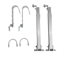 Kit de support de panneau solaire réglable pour balustrade de balcon, cadre de montage en alliage d'aluminium, réglage de l'angle d'inclinaison, antirouille, montage facile