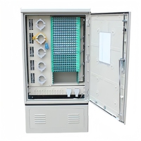 Hub de distribution de fibre optique SMC 288 cœurs, armoire de connexion croisée FTTH extérieure avec connecteur SC ODF