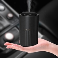 Diffuseur d'huiles essentielles sans fil pour voiture, vaporisateur en plastique, purificateur d'air, humidificateur, diffuseur de parfum, brumisateur LED avec USB