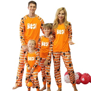 Conjunto de Pijama Feminino de Halloween que Brilha no Escuro, Roupa de Casa e Lazer, Pijama de Manga Comprida com Estampa de Abóbora e Calça Jogger para Festa do Pijama - Product Image 5
