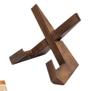 Estante de Madera para Recetas, Exhibidor de Menús de Cocina, Soporte de Lectura de Escritorio de 2 Niveles con Forma de Monumento - Product Image 1