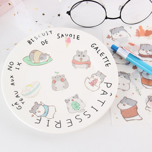 Giapponese kawaii carino conto a mano adesivo mano diario materiale set adesivi murali confezione cancelleria 6 pezzi - Product Image 5