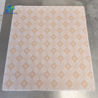Matériau de construction écologique en PVC laminé 603x603mm pour la décoration des plafonds et des murs intérieurs des hôpitaux et des écoles, finition lisse