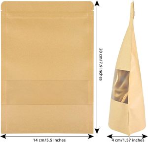 Bolsas de Papel Kraft de Grado Alimenticio Personalizadas, Resellables, de Alta Barrera, Aptas para Envasar Granos, Frutos Secos y Miel - Product Image 2