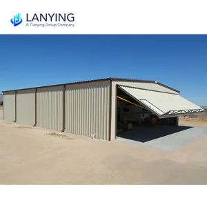 Hangar de metal pré-fabricado, construção estrutural de aço para jardim, armazém, estrutura, galpão de armazenamento, construção pré-fabricada