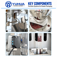Machine d'emballage automatique de sachets à coins arrondis pour granulés de probiotiques, granulés à base de plantes et sachets de glucose