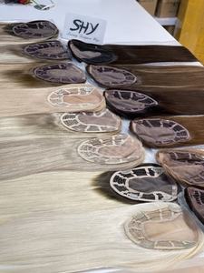 Listo Para Enviar Sedoso Recto Color Natural 6X7 Base Mono Con Trama Abierta Pelo Europeo Topper Para Mujeres 16 Pulgadas En Stock - Product Image 5