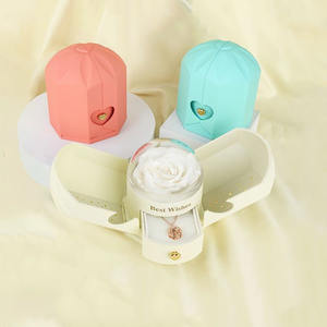 Mini Joyero para el Día de San Valentín con Flor de Jabón, Organizador Portátil para Anillos y Collares, Regalo para Novia - Product Image 1