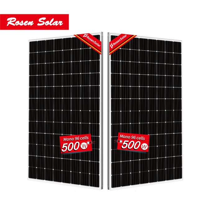 Free Shipping 2 Pieces N-Type BIPV Black Frame 500W 1000W Solar Panels 23% Efficiency