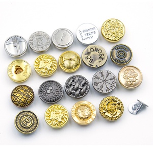 Remaches Metálicos de Aleación de Zinc Dorados de 15mm y 17mm con Logotipo Personalizado para Ropa, Botones de Metal para Jeans - Product Image 2