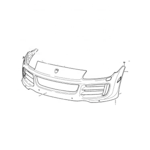 OEM 95550531113 Cache de pare-chocs avant pour <span class=keywords><strong>Cayenne</strong></span> Base <span class=keywords><strong>955</strong></span> 2007-2010 - Product Image 2