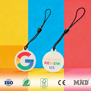 Etiqueta NFC NTAG 213 de Fabricante OEM para Compartir en Redes Sociales, Etiqueta NFC con Reseñas de <span class=keywords><strong>Google</strong></span>, Facebook, Tik Tok - Product Image 1