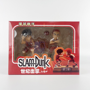 BJ Anime SD SLAM DUNKEN Q <span class=keywords><strong>Ver</strong></span>. 16cm Sakuragi Hanamichi con Rukawa Kaede Victory High Fives Figura divertida Muñecas de baloncesto Regalos - Product Image 6
