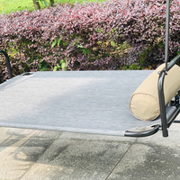Lit balançoire d'extérieur en acier forgé de haute qualité avec auvent pour la plage, le balcon ou le jardin