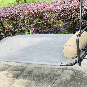 Chất Lượng Cao Rèn Sắt Thép Ngoài Trời Đu Giường Patio Ghế Với Tán Cho Bãi Biển Ban Công Hoặc Đồ Nội Thất Sân Vườn - Product Image 4