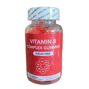 Diyet takviyesi yetişkinler için kaliteli özel etiket Vitamin B Gummies takviyeleri enerji kurtarma yorgunluğu azaltmak