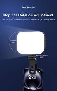 Éclairage <span class=keywords><strong>photographique</strong></span> LED 4,5W CRI 97 2200mAh, lumière de remplissage vidéo pour équipement <span class=keywords><strong>photographique</strong></span> avec clip - Product Image 4