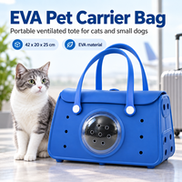 Sac de transport pour animaux de compagnie en EVA, sac fourre-tout ventilé pour chats et petits chiens, sac de voyage portable imperméable avec trous respirants
