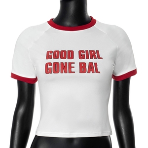 <span class=keywords><strong>T</strong></span>-<span class=keywords><strong>Shirt</strong></span> Estiva da Donna di Alta Qualità con Logo Personalizzato, Top Corto Y2k 100% Cotone, Magliette <span class=keywords><strong>Sexy</strong></span> con Grafiche per Donne - Product Image 3