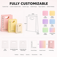 Sac cadeau de luxe personnalisé pour bougie blanche avec poignée en velours, ruban en satin et logo en feuille d'or imprimé offset