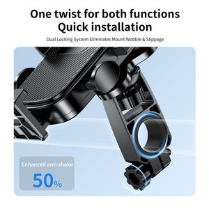 <span class=keywords><strong>Soporte</strong></span> Universal <span class=keywords><strong>para</strong></span> Teléfono Inteligente con Logotipo Personalizado, Absorción de Impactos, 360°, Impermeable y Flexible, <span class=keywords><strong>para</strong></span> Manillar de Motocicleta y Bicicleta - Product Image 4