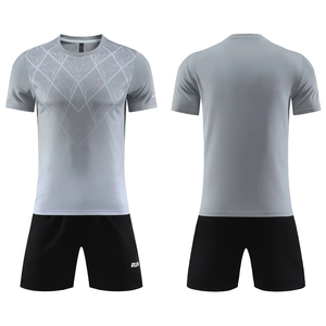 Jersey Sepak Bola Berkualitas Terbaik 100% Poliester, Bernapas, Kerah V, Lengan Pendek, Desain Personalisasi dengan Teknik Scratch, Custom - Product Image 4