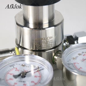Regulador de alta y baja presión para cilindros de laboratorio de gas CO2, hidrógeno, nitrógeno y argón de alta pureza SS316L de alta calidad - Product Image 3