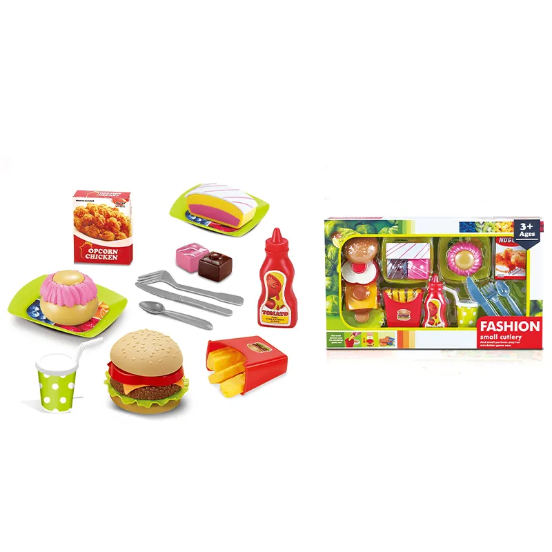 Китайская фабрика, прямые кухонные игрушки, детские игрушки для игры в гамбургеры, кухонные наборы
