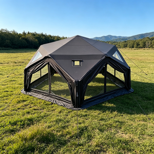 Tente gonflable portable en forme d'étoile, 6 m de diagonale, fenêtres en maille amovibles, grand espace, tente de <span class=keywords><strong>camping</strong></span> familiale pour l'extérieur - Product Image 3