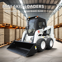 Mini-chargeuse compacte chinoise avec capacités de 200 kg, 300 kg, 450 kg, 830 kg, 1200 kg, moteur diesel Euro5, marque Kubota, à vendre, livraison gratuite