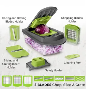 Hot Selling Kitchen Accessories Manual Mandoline Slicer Food Onion <strong>Cutter</strong> Veggie <strong>Dicer</strong> Multifunctional <strong>Vegetable</strong> Chopper - Product Image 2